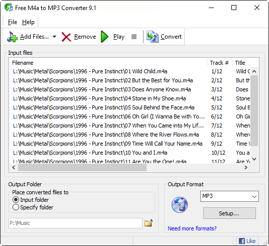 Free M4a to MP3 Converter