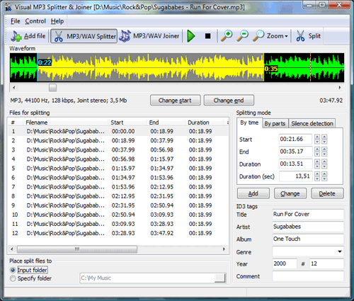 Visual MP3 Splitter & Joiner screen shot