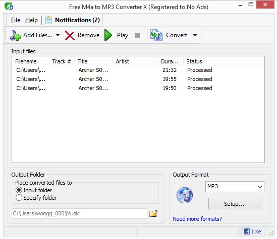 Free M4a to MP3 Converter | ManiacTools